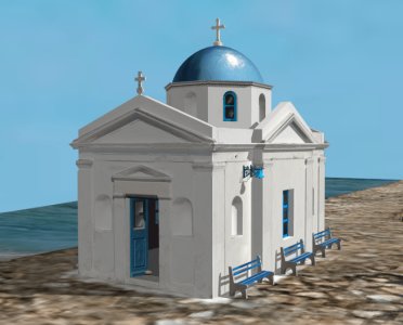 小教堂，地中海风格，2层