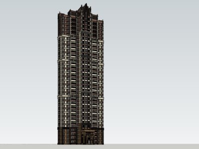高层住宅，西方新古典，33层