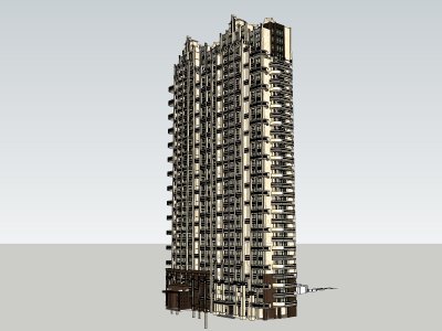 住宅，高层，现代主义风格，33层