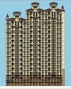 住宅楼，西方新古典，33层