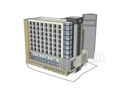 医院建筑，现代风格，10层