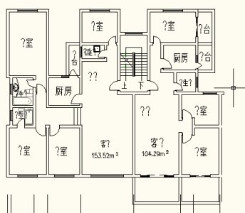 一梯两户，多层，104-153㎡