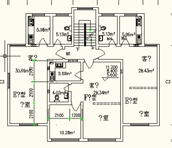 一梯三户，多层，50-70㎡