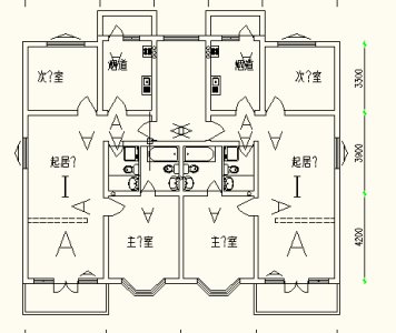 一梯两户，多层，93㎡