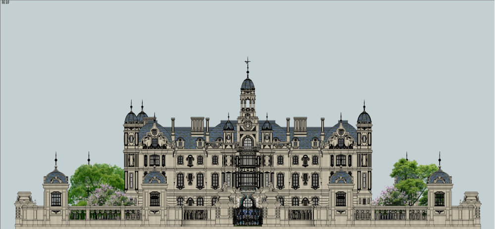 法式庄园,古典主义风格,3层