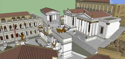 罗马广场，古典主义风格，2层
