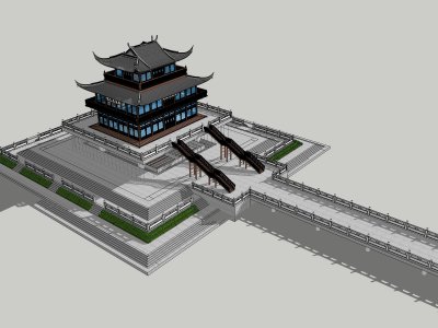 宫殿，中式风格，4层
