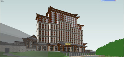 酒店，中式风格，16层