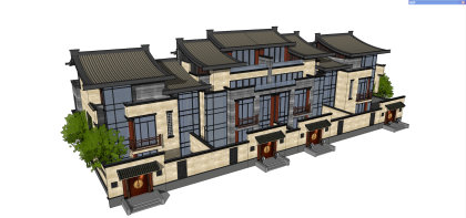 别墅，中式风格，3层