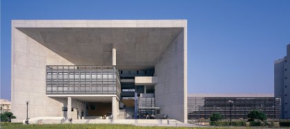 图书馆，现代主义风格，4层