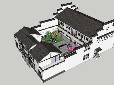 民居，中式风格，2层