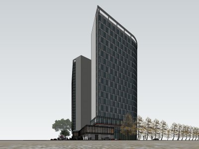 酒店，现代主义风格，26层