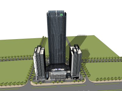 办公楼，现代主义风格，33层