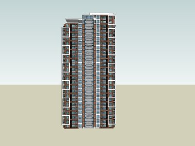 住宅，现代主义风格，24层