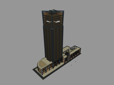 酒店，现代主义风格，32层
