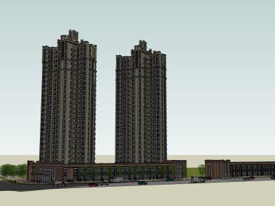 住宅，现代主义风格，33层