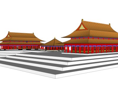 宫殿，中式风格，1层