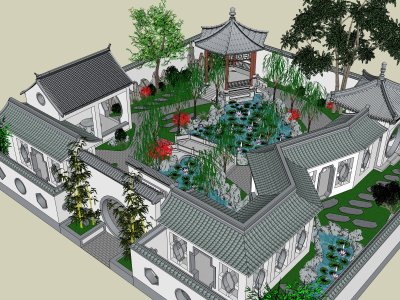 中式园林，古典主义风格