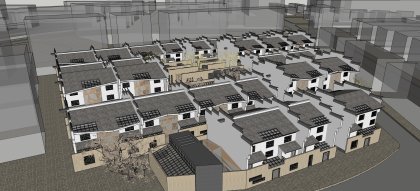 住宅，东方新古典，3层