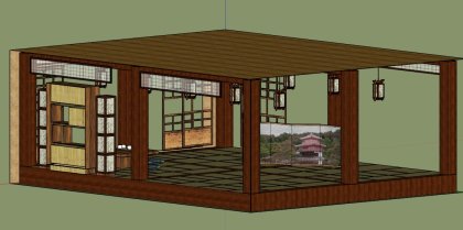 公建室内，装修设计，日式茶室