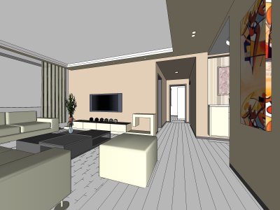 住宅室内，公寓装饰设计，现代主义风格