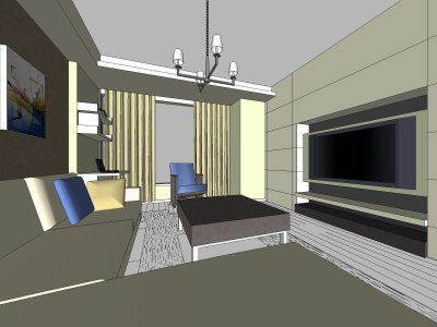 住宅室内，公寓装饰设计，现代主义风格