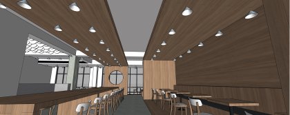 商业室内，餐厅设计，现代主义风格