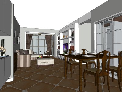 住宅室内，欧式风格，黑白灰，装饰设计，客厅设计