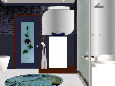 住宅室内，装饰设计，现代主义风格，浴室设计