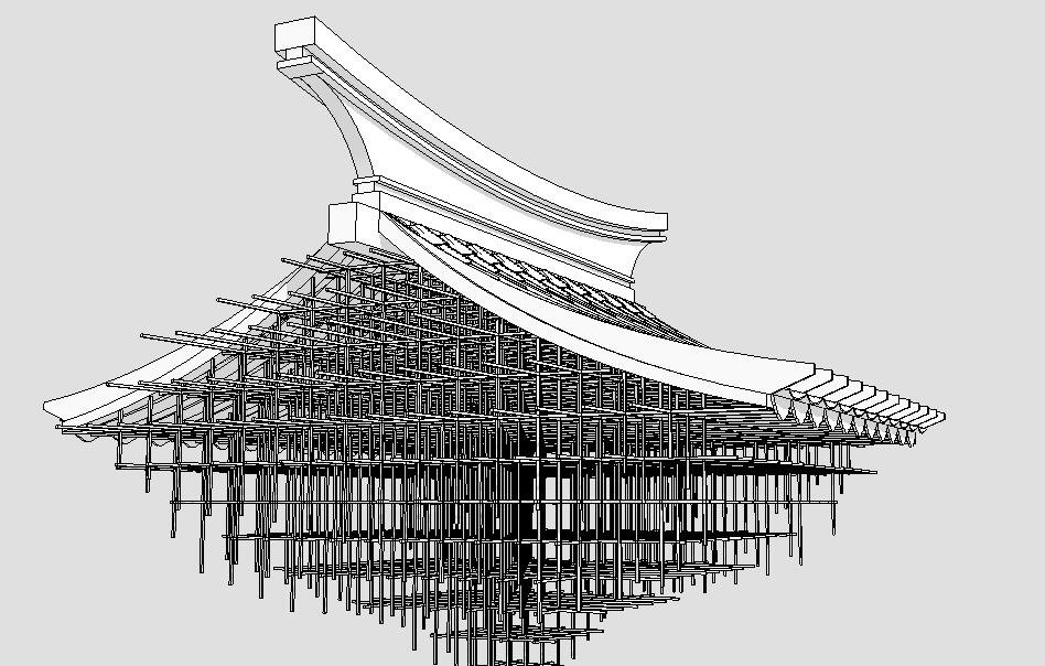 古建屋檐,中式风格,构筑物