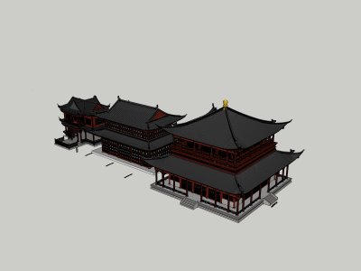 古建筑，中式古建筑，2层
