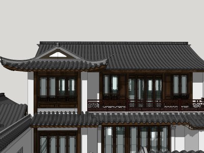 别墅，新中式风格，2层
